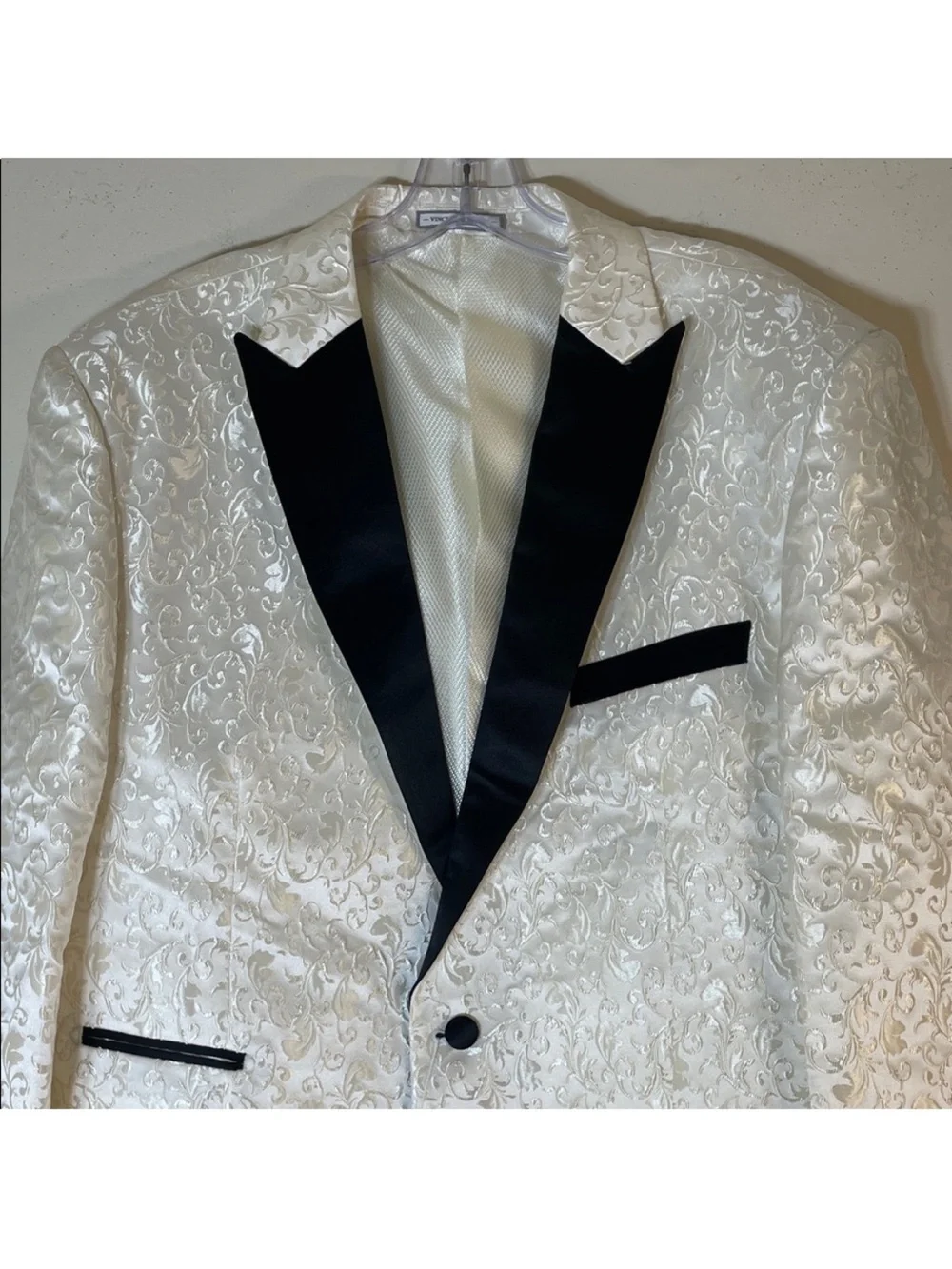 VINCI Colorblock Jacquard Tuxedo Jacket. Men's Large. NWT.